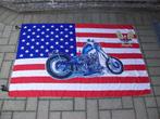 Harley Davidson - Vlag Flag - Chopper Custom - Retro Vintage, Ophalen of Verzenden, Gebruikt, Motoren