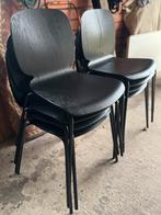 8 houten stoelen, Huis en Inrichting, Ophalen, Gebruikt, Zwart, Hout