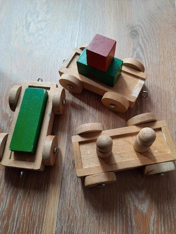 Verzameling super leuk vintage houten speelgoed - 140 stuks beschikbaar voor biedingen