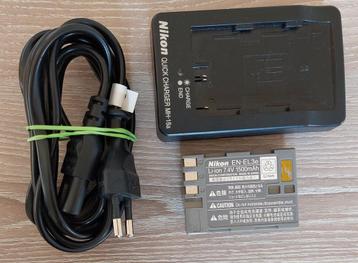 Nikon Battery Charger MH-18a + batterij EN-EL3e beschikbaar voor biedingen