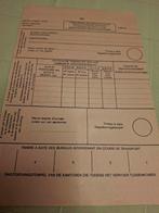 Officieel postformulier, Enlèvement ou Envoi