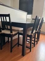 Tafel en 4 stoelen IKEA, Huis en Inrichting, Ophalen, Zo goed als nieuw