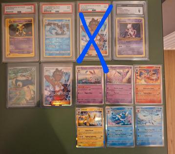 Pokemon slabs & losse kaarten beschikbaar voor biedingen
