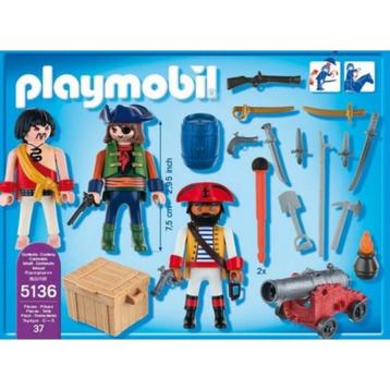Playmobil Gang de pirates avec arsenal d'armes – Set 5136 :