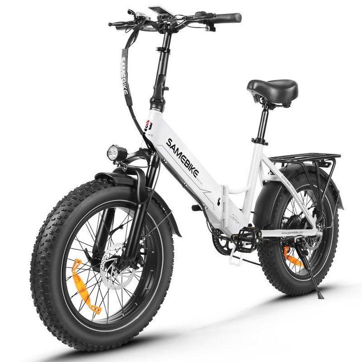SAMEBIKE LOTDM200-II witte 750W elektrische fiets, Sport en Fitness, Overige Sport en Fitness, Nieuw, Verzenden