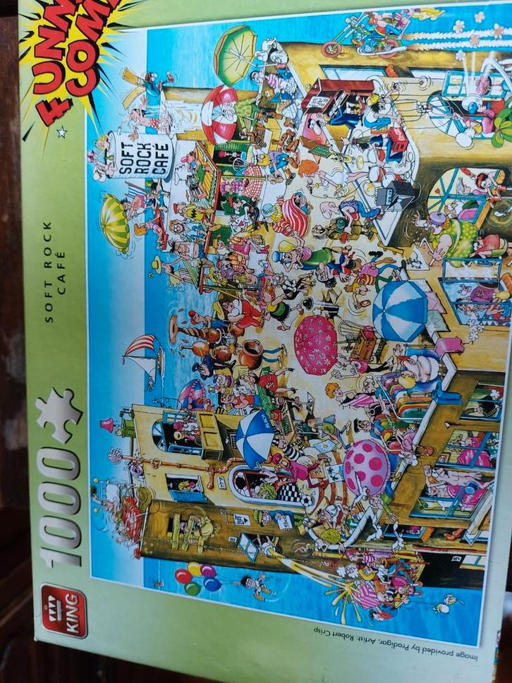 puzzel King 1000 stuks, Hobby en Vrije tijd, Denksport en Puzzels, Zo goed als nieuw, Legpuzzel, 500 t/m 1500 stukjes, Ophalen