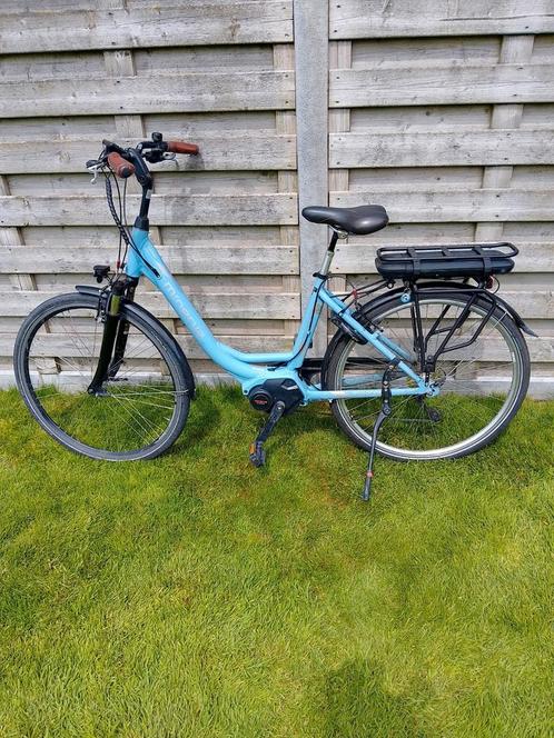 Elektrisch damesfiets Minerva, Fietsen en Brommers, Elektrische fietsen, Zo goed als nieuw, Overige merken, 47 tot 51 cm, 50 km per accu of meer