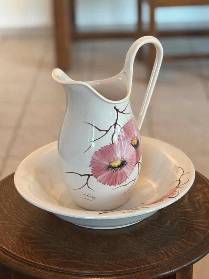 Cruche et son dessous, Antiek en Kunst, Antiek | Keramiek en Aardewerk, Ophalen