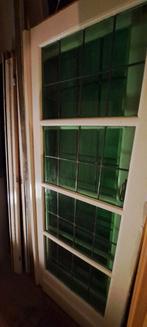 Zeldzame deurwand glas in lood met kader links/rechts/boven, Doe-het-zelf en Bouw, Deuren en Vliegenramen, Ophalen, Gebruikt, 120 cm of meer