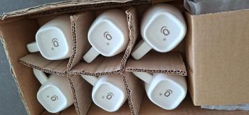 6 nieuwe espresso kopjes en schoteltjes beschikbaar voor biedingen