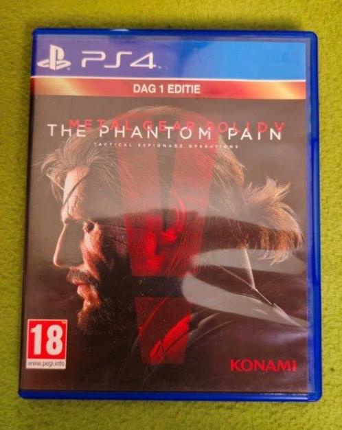 Metal Gear Solid: The Phantom Pain Dag 1 Editie, Games en Spelcomputers, Games | Sony PlayStation 4, Gebruikt, Avontuur en Actie