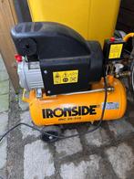 Ironside compressor 25-310 -  24 l - 2HP - 1,5 kW - 8 bar, Doe-het-zelf en Bouw, Ophalen, 6 tot 10 bar, Zo goed als nieuw, 200 tot 400 liter/min