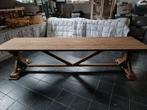 Mooie grote oude landelijke tuintafel 320x90, Ophalen, Gebruikt