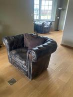 Canapé Chesterfield, 75 à 100 cm, Comme neuf, Enlèvement, Cuir