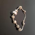 Bracelet pandora, Handtassen en Accessoires, Armbanden, Ophalen, Gebruikt, Zilver, Met bedels of kralen