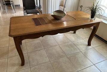 massief eiken eettafel voor 8 personen, Huis en Inrichting, Tafels | Eettafels, Ophalen, Gebruikt, Klassiek, Eikenhout