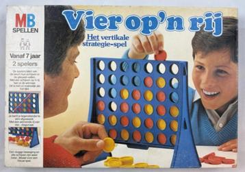 Vier op een rij vier op 'n rij MB gezelschapsspel spel 1984 beschikbaar voor biedingen