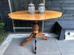 Prachtige Biedemeier WIjn /Bijzet of Eet Tafel Licht Mahonie, Ophalen