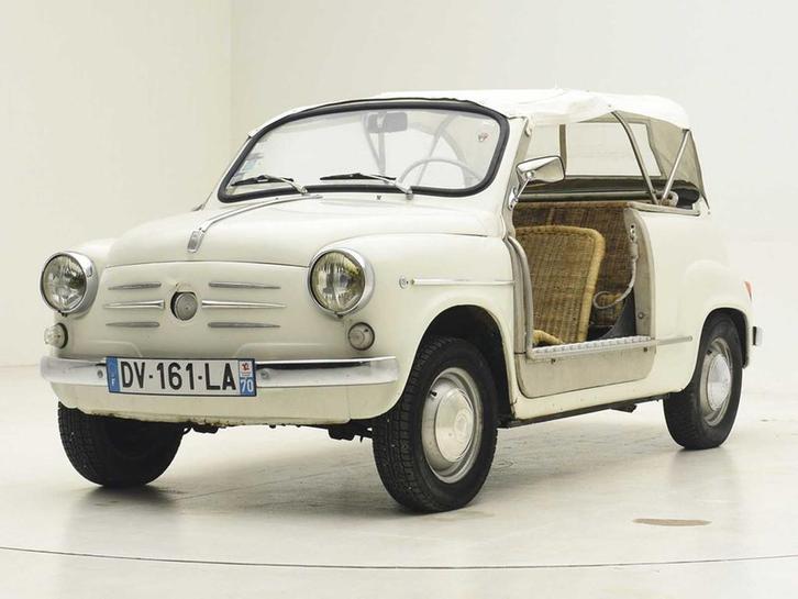FIAT 600 JOLLY GHAI *NO RESERVE*, Auto's, Oldtimers, Bedrijf, Open dak, Fiat, Overige brandstoffen, Cabriolet, Handgeschakeld