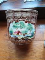 Mooie antieke bloempot C.M.M. België, Antiek en Kunst, Antiek | Vazen, Ophalen of Verzenden