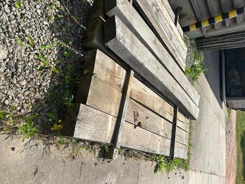 restpartij eiken balken, Doe-het-zelf en Bouw, Hout en Planken, Eiken, Ophalen of Verzenden