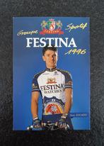 Carte de coureurs - Bruno Boscardin (Festina 1996), Comme neuf, Envoi
