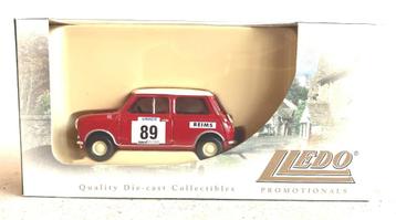 Rally Mini Cooper Nr. 89 rood – wit dak Lledo.   beschikbaar voor biedingen