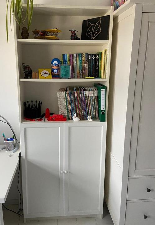 Boekenkasten met deuren Billy (Ikea), Huis en Inrichting, Kasten | Boekenkasten, Gebruikt, Met deur(en), Ophalen