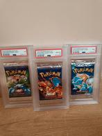 Pokémon Shadowless base booster art set WOTC, Ophalen of Verzenden, Zo goed als nieuw, Booster, Foil