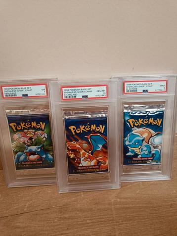 Pokémon Shadowless base booster art set WOTC  beschikbaar voor biedingen