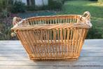 Retro vintage antieke oude mand wilgenteen opgekuist, Ophalen of Verzenden