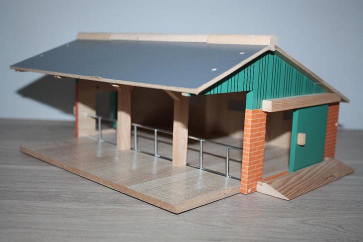 Houten speelgoed boerderij , stal , merk niet gekend, Enfants & Bébés, Jouets | Jouets en bois, Utilisé, Autres types, Enlèvement ou Envoi