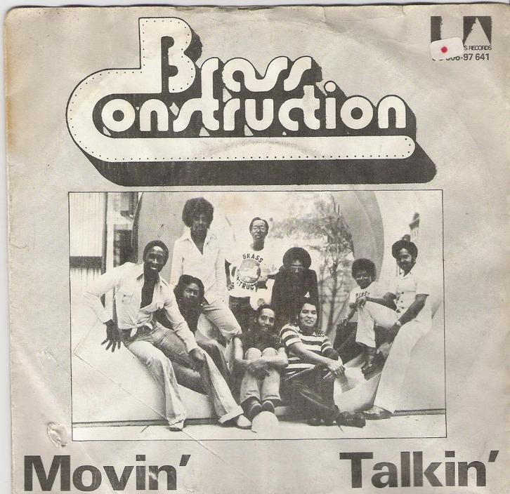 Brass Construction – Movin' / Talkin', Cd's en Dvd's, Vinyl Singles, Gebruikt, Single, R&B en Soul, 7 inch, Ophalen of Verzenden