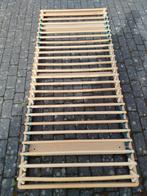 2 sommiers 90x210 en bois, Ophalen, Gebruikt, Matras