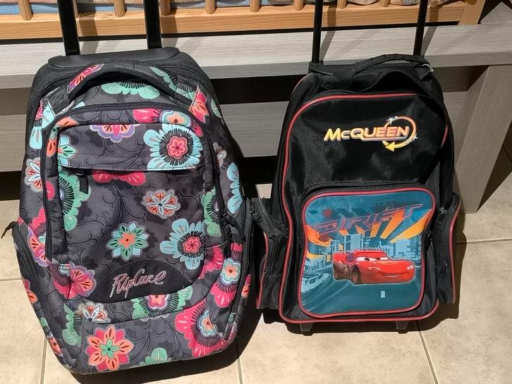 Boekentas/schooltas/ schooltastrolley/ boekentrolley, Handtassen en Accessoires, Tassen | Schooltassen, Zo goed als nieuw, Ophalen of Verzenden