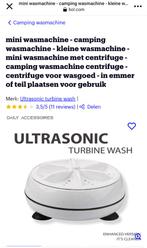 Draagbare reis wasmachine MOET DRINGEND WEG WEGENS VERHUIS, Caravans en Kamperen, Ophalen of Verzenden, Zo goed als nieuw