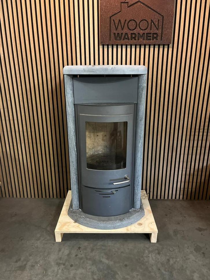 25123 Speksteenkachel Jydepejsen 6-9kw, Huis en Inrichting, Kachels, Gebruikt, Vrijstaand, Houtkachel, Hout, Ophalen