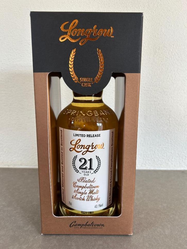 Longrow 21 Single Cask 2022, Verzamelen, Wijnen, Ophalen of Verzenden