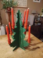 Scandinavische houten kerstboomkandelaar, Diversen, Ophalen of Verzenden