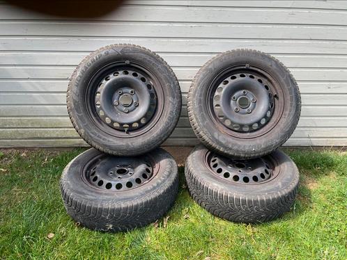 4 winterbanden op stalen velgen, Auto-onderdelen, Banden en Velgen, Band(en), Winterbanden, Ophalen