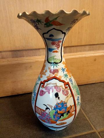 Vase japonais à col Imari 19ème siècle 32 cm