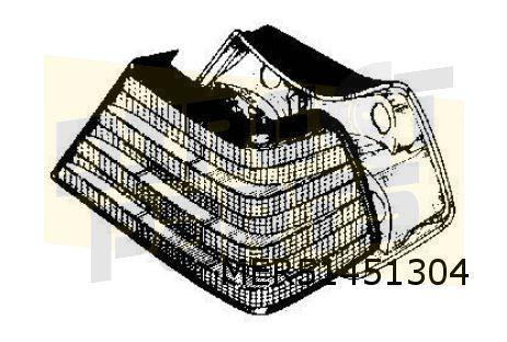 Mercedes-Benz W124 (-7/93) achterlicht Rechts (Sedan / Coupe, Auto-onderdelen, Verlichting, Mercedes-Benz, Nieuw, Ophalen of Verzenden