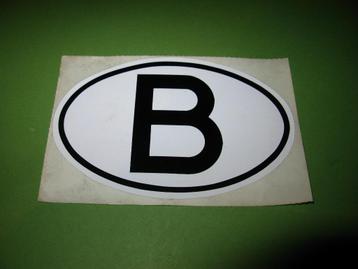 autosticker 'B' België (oude stock jaren 90') - NIEUW beschikbaar voor biedingen