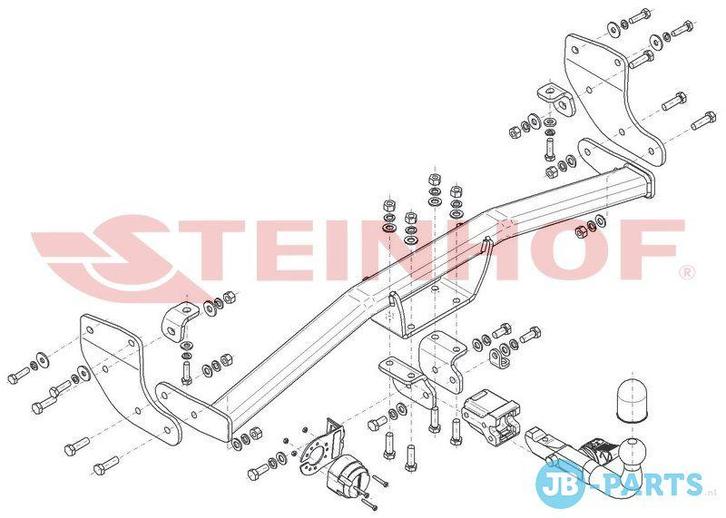 Afneembare trekhaak Hyundai Kona SUV vanaf 04/2023, Auto-onderdelen, Trekhaken