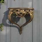 Vintage 'gouden' barok hangtafeltje / console tafel, Antiek en Kunst, Ophalen of Verzenden