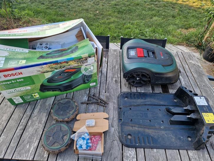 Bosch Indego S+500, Tuin en Terras, Robotmaaiers, Gebruikt, Ophalen