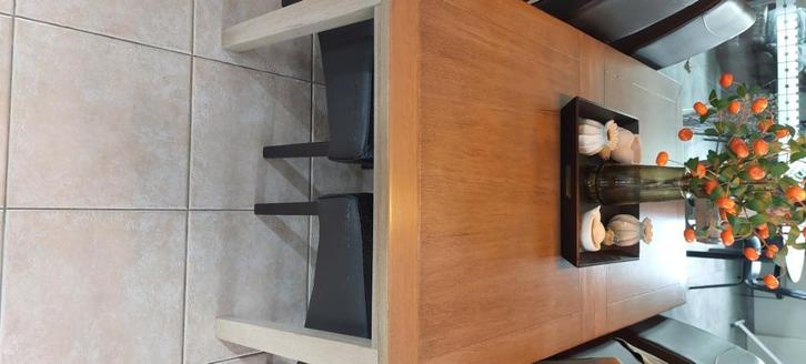 Eiken eettafel, Huis en Inrichting, Tafels | Eettafels, Zo goed als nieuw, 100 tot 150 cm, 200 cm of meer, Vijf personen of meer