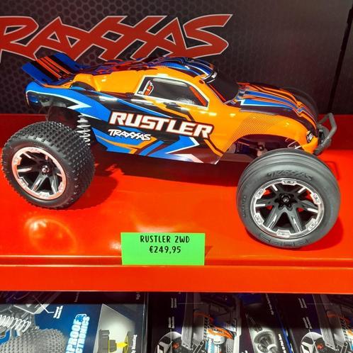 Traxxas Rustler 2WD met Clipless Body, Hobby en Vrije tijd, Modelbouw | Radiografisch | Auto's, Nieuw, Auto offroad, Elektro, Schaal 1:10