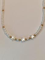 Parelketting met sterretjes, Handtassen en Accessoires, Ophalen of Verzenden, Nieuw, Goud, Overige materialen