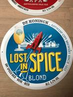 Assiette en fer blanc De Koninck., Enlèvement ou Envoi, Comme neuf, Panneau, Plaque ou Plaquette publicitaire, De Koninck